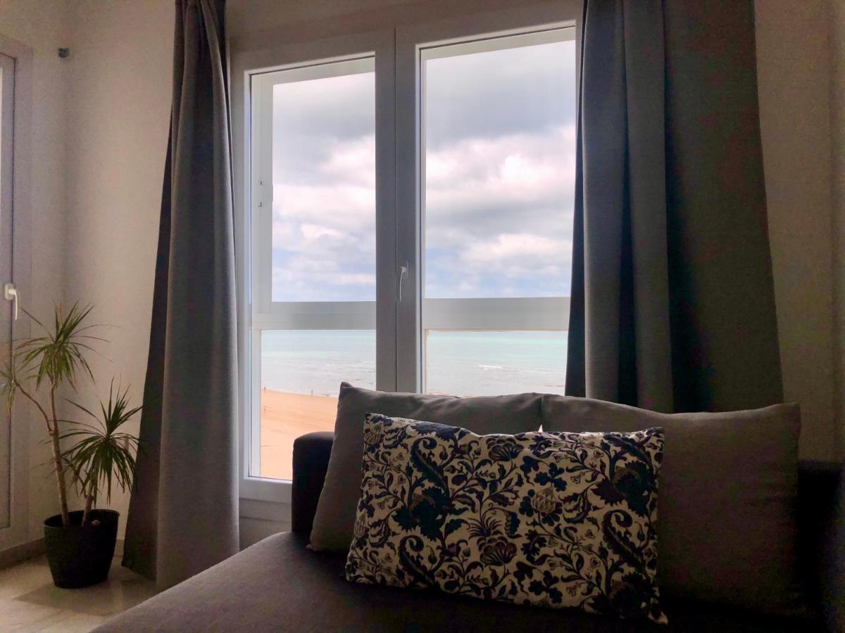 Gatu Premium Vista Infinita 1ªlinea Mar Wifi, Aire Acc Apartment Cadiz Bagian luar foto