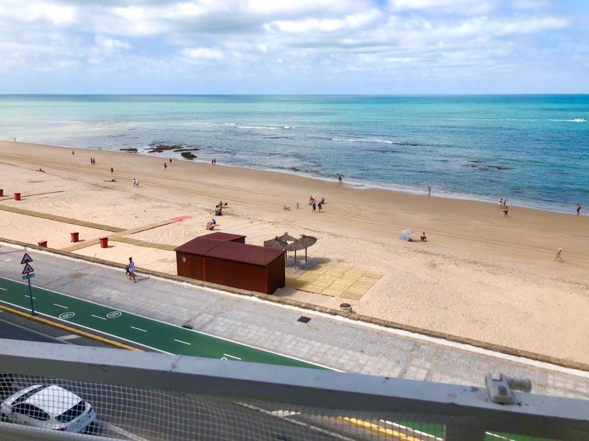Gatu Premium Vista Infinita 1ªlinea Mar Wifi, Aire Acc Apartment Cadiz Bagian luar foto