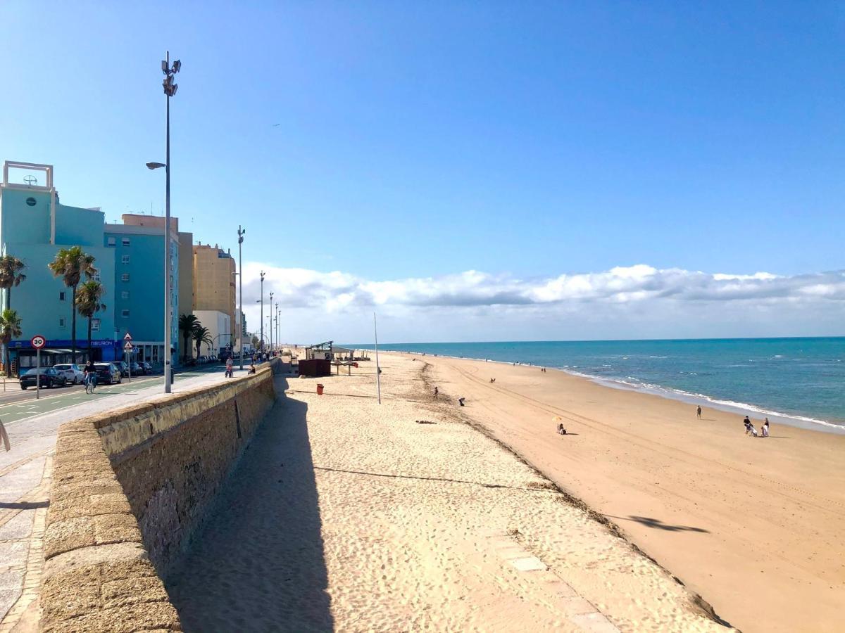 Gatu Premium Vista Infinita 1ªlinea Mar Wifi, Aire Acc Apartment Cadiz Bagian luar foto